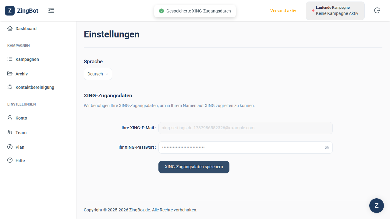 ZingBot Dashboard